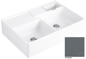 Villeroy & Boch Splstein Doppelbecken, Farbe i4 Graphit, Classicline