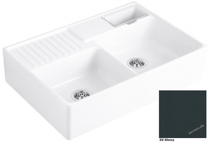 Villeroy & Boch Splstein Doppelbecken, Farbe S5 Ebony, Premiumline