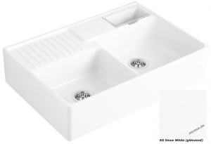 Villeroy & Boch Splstein Doppelbecken, Farbe KG Snow white, Premiumline