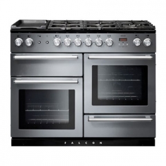 Falcon Nexus 110, Range Cooker, Gaskochfeld, 110 cm, Farbe Stainless Steel, mit 5 Jahren Garantie!