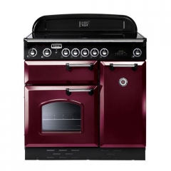Falcon Classic 90, Range Cooker, Induktionskochfeld, 90 cm, Farbe Cranberry, mit 5 Jahren Garantie!