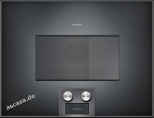 Gaggenau BM 455 100, Mikrowellen-Backofen Serie 400, anthrazit, Bedienung unten, Linksanschlag. Mit 5 Jahren Garantie!