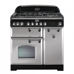 Falcon Classic Deluxe 90, Range Cooker, Gaskochfeld, 90 cm, Farbe Royal Pearl, mit 5 Jahren Garantie!