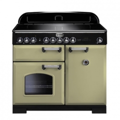 Falcon Classic Deluxe 100, Range Cooker, Induktionskochfeld, 100 cm, Farbe Olive Green, mit 5 Jahren Garantie!