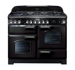 Falcon Classic Deluxe 110, Range Cooker, Gaskochfeld, 110 cm, Farbe Gloss Black, mit 5 Jahren Garantie!