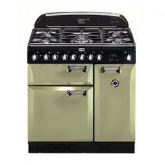 Falcon Elan 90, Range Cooker, Gaskochfeld, 90 cm, Farbe Olive Green, mit 5 Jahren Garantie!