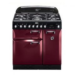Falcon Elan 90, Range Cooker, Gaskochfeld, 90 cm, Farbe Cranberry, mit 5 Jahren Garantie!