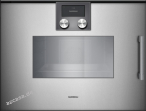Gaggenau BSP 221 110, Dampfgarofen Serie 200, metallic, Linksanschlag. Mit 5 Jahren Garantie!
