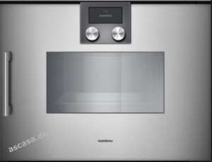 Gaggenau BSP 220 110, Dampfgarofen Serie 200, metallic, Rechtsanschlag. Mit 5 Jahren Garantie!
