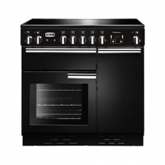 Falcon Professional+ 90, Range Cooker, Induktionskochfeld, 90 cm, Farbe Gloss Black, mit 5 Jahren Garantie!