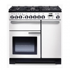 Falcon Professional Deluxe 90, Range Cooker, Gaskochfeld, 90 cm, Farbe White, mit 5 Jahren Garantie!