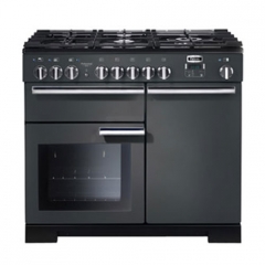 Falcon Professional Deluxe 100, Range Cooker, Gaskochfeld, 100 cm, Farbe Slate, mit 5 Jahren Garantie!