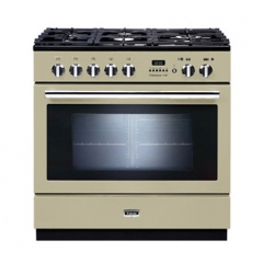 Falcon Professional+ FXP 90, Range Cooker, Gaskochfeld, 90 cm, Farbe Cream, mit 5 Jahren Garantie!