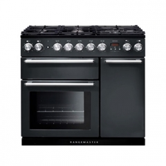 Falcon Nexus 90, Range Cooker, Gaskochfeld, 90 cm, Farbe Gloss Black, mit 5 Jahren Garantie!