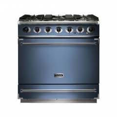 Falcon 900 S, Range Cooker, Gaskochfeld, 90 cm, Farbe China Blue, mit 5 Jahren Garantie!