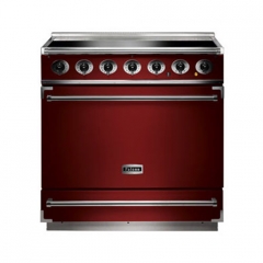 Falcon 900 S, Range Cooker, Induktionskochfeld, 90 cm, Farbe Cherry Red, mit 5 Jahren Garantie!
