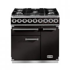 Falcon 900 Deluxe, Range Cooker, Gaskochfeld, 90 cm, Farbe Black, mit 5 Jahren Garantie!