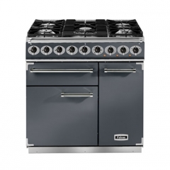 Falcon 900 Deluxe, Range Cooker, Gaskochfeld, 90 cm, Farbe Slate, mit 5 Jahren Garantie!