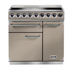 Falcon 900 Deluxe, Range Cooker, Induktionskochfeld, 90 cm, Farbe Fawn, mit 5 Jahren Garantie!