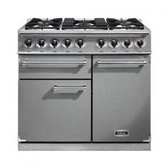 Falcon 1000 Deluxe, Range Cooker, Gaskochfeld, 100 cm, Farbe Stainless Steel, mit 5 Jahren Garantie!