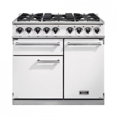 Falcon 1000 Deluxe, Range Cooker, Gaskochfeld, 100 cm, Farbe White, mit 5 Jahren Garantie!