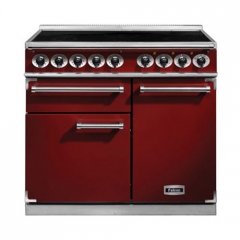 Falcon 1000 Deluxe, Range Cooker, Induktionskochfeld, 100 cm, Farbe Cherry Red, mit 5 Jahren Garantie!