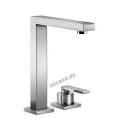 Dornbracht Lot Einhebelmischer Bar Tap, Zweilochbatterie mit Einzelrosetten, Hochdruck, Platin matt, 32805680-06