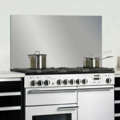 Falcon Nischenrckwand, 100 cm, Farbe Stainless Steel