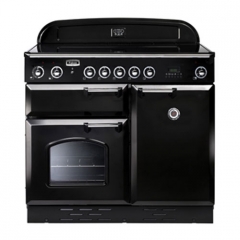 Falcon Classic 100, Range Cooker, Induktionskochfeld, 100 cm, Farbe Gloss Black, mit 5 Jahren Garantie!