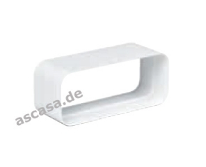 Gaggenau AD 852 040, Flachkanal Rohrverbinder Kunststoff NW 150 flach