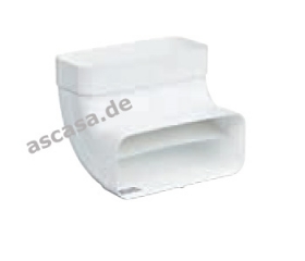 Gaggenau AD 852 030, Flachkanal Bogen 90 vertikal NW 150 flach