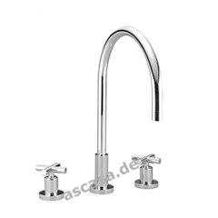 Dornbracht Tara Dreilochbatterie, Hochdruck, Platin matt, 20815892-06