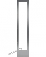 Gaggenau RA 421 112, Trrahmenfront Edelstahl mit Griff, Rechtsanschlag, fr 45,7 cm breite Gerte