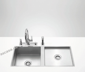 Dornbracht Water Units Doppelbecken, 930 x 405 mm, Edelstahl gebrstet, 38561000-86