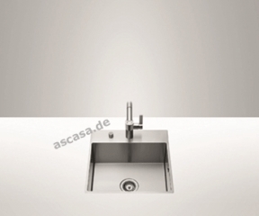 Dornbracht Water Units Einzelsplbecken, 510 x 510 mm, Edelstahl gebrstet, 38111000-86