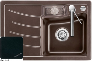 Systemceram KeraDomo VEGA 78, Farbe Nigra (matt), mit 5 Jahren Garantie