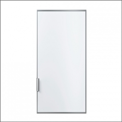 Neff weie Dekor-Trfront mit Alurahmen und Alugriff