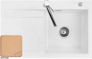 Systemceram KeraDomo STEMA 80, Farbe Sand (matt), mit 5 Jahren Garantie