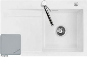 Systemceram KeraDomo STEMA 80, Farbe Titan (matt), mit 5 Jahren Garantie