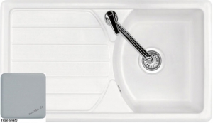 Systemceram KeraDomo KAPPA 86, Farbe Titan (matt), mit 5 Jahren Garantie