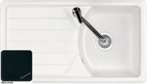 Systemceram KeraDomo KAPPA 86, Farbe Nigra (matt), mit 5 Jahren Garantie