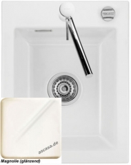 Systemceram KeraDomo MERA 39, Farbe Magnolie (glnzend), mit 5 Jahren Garantie