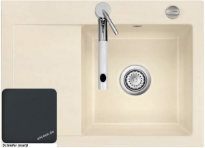 Systemceram KeraDomo MERA 70 in SCHIEFER (matt), mit 5 Jahren Garantie