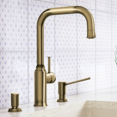 Blanco Livia S Armatur, Hochdruck Festauslauf, messing gebrstet, 521289