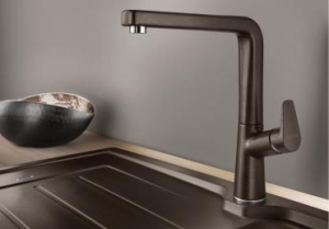 Blanco Avona Armatur, Silgranit-Look, Hochdruck Festauslauf, Farbe Cafe, 521274