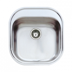 Teka STYLO 1B, Edelstahl poliert, mit Excenter-Ablauf-Garnitur