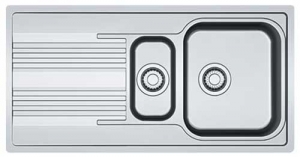 Franke Smart SRX 251 Einbausple - SlimTop, Excenterventil, reversibel, 127.0378.128