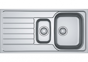 Franke Smart SKX 651 Einbausple Edelstahl, Excenterventil, reversibel, 101.0464.044