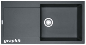 Franke Maris MRG 611-100 XL Einbausple Fragranit+, Farbe Graphit, 114.0378.125