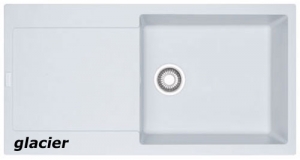 Franke Maris MRG 611-100 XL Einbausple Fragranit+, Farbe Glacier, 114.0378.095